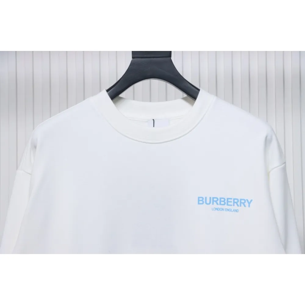 Bstsneaker-Burberry 24Fw blue bear print crew neck sweatshirt white 190