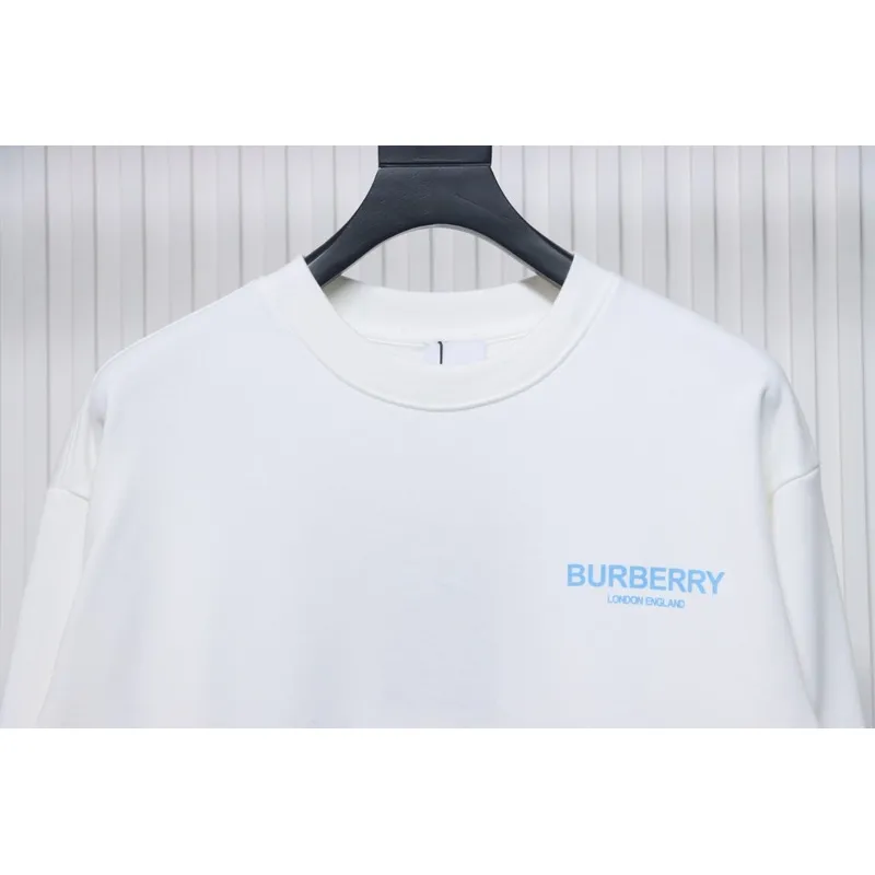 Bstsneaker-Burberry 24Fw blue bear print crew neck sweatshirt white 190