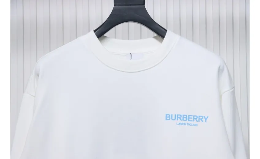 Bstsneaker-Burberry 24Fw blue bear print crew neck sweatshirt white 190