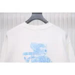 Bstsneaker-Burberry 24Fw blue bear print crew neck sweatshirt white 190