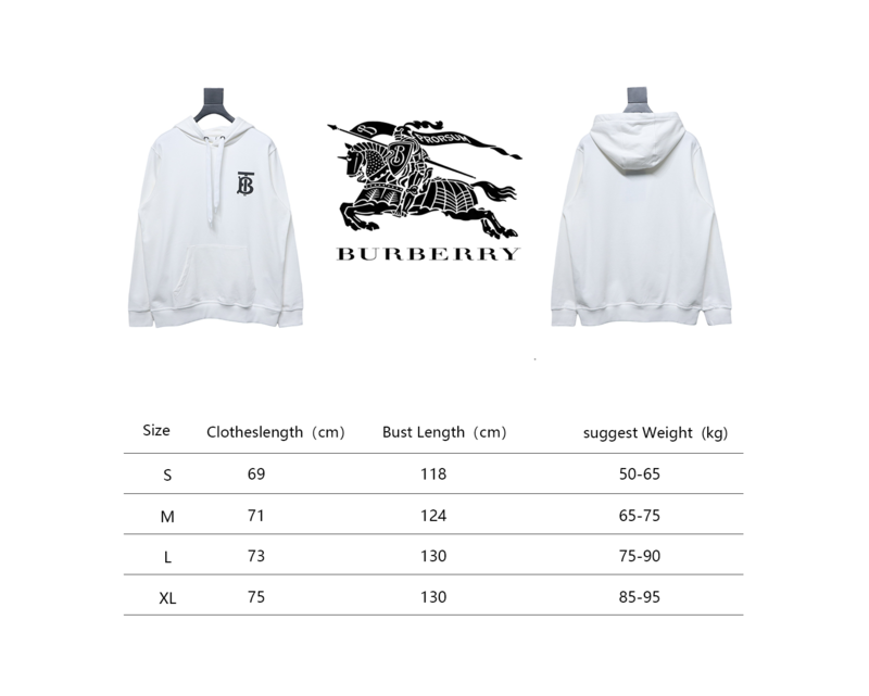 Bstsneaker-Burberry Classic TB Laminated Hoodie white 230
