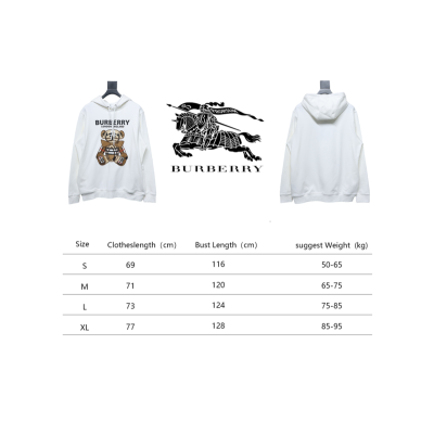 Bstsneaker-Burberry Embroidered Teddy Bear Hoodie white 230 02