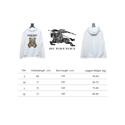 Bstsneaker-Burberry Embroidered Teddy Bear Hoodie white 230 02