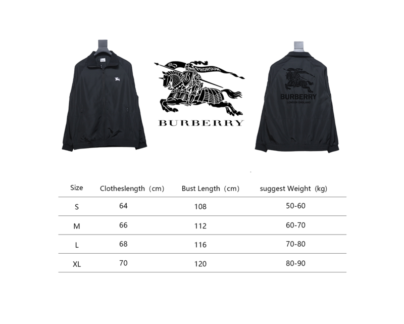 Bstsneaker-Burberry flocked back horse jacket black 270