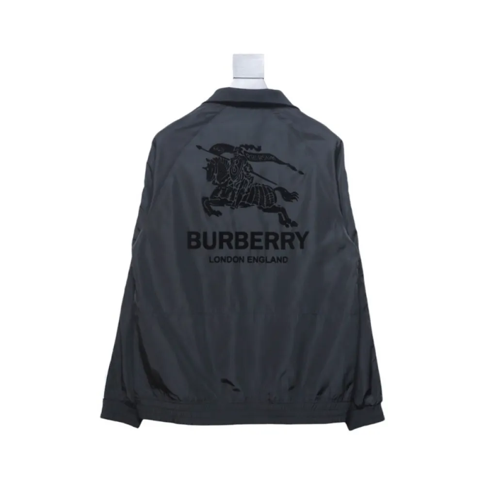 Burberry flocked back horse jacket black 270