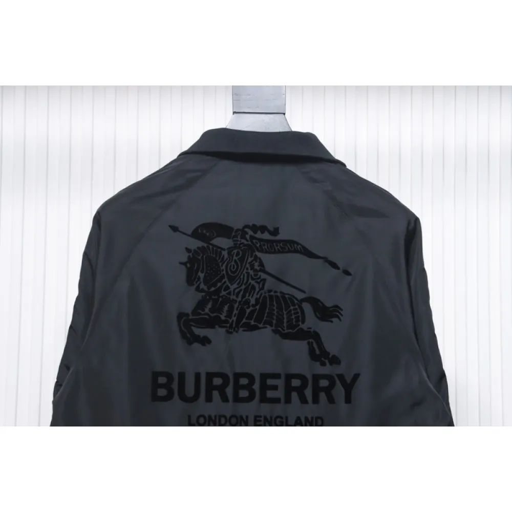Burberry flocked back horse jacket black 270