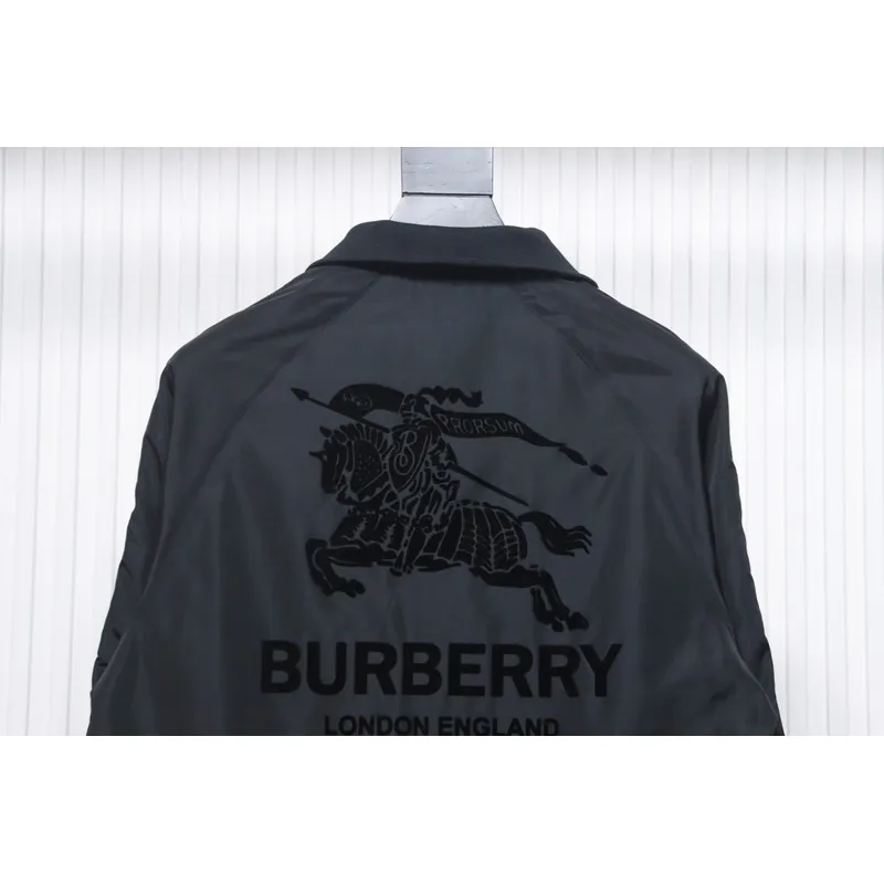 Burberry flocked back horse jacket black 270