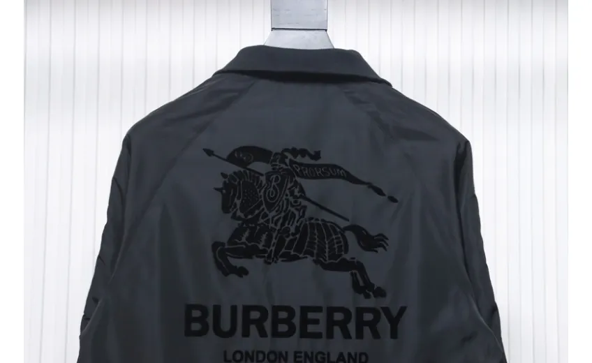 Burberry flocked back horse jacket black 270