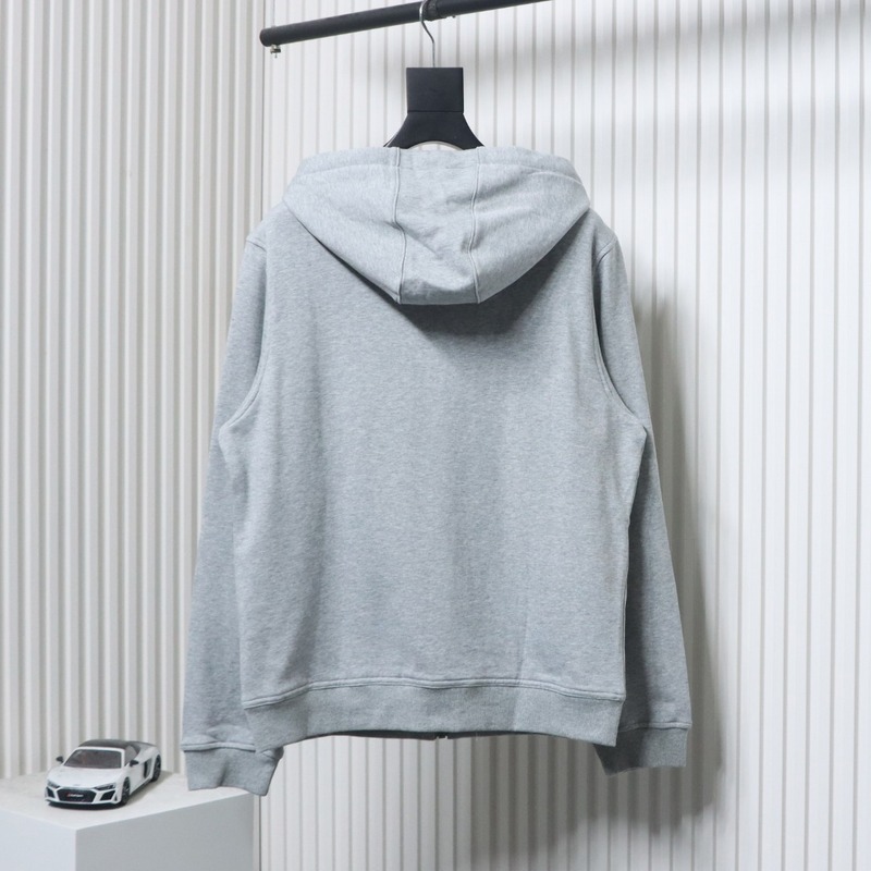 Bstsneaker-Burberry 21Fw Check hooded jacket with silicone logo lining grey 280