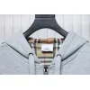 Bstsneaker-Burberry 21Fw Check hooded jacket with silicone logo lining grey 280
