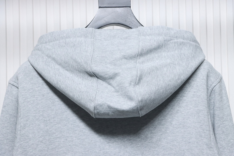 Bstsneaker-Burberry 21Fw Check hooded jacket with silicone logo lining grey 280