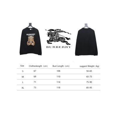 Bstsneaker-Burberry Teddy Bear Embroidered Crewneck Sweatshirt black 210 02