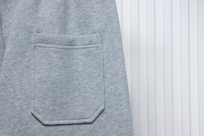 Bstsneaker-Burberry 3D embroidered logo sports casual sweatpants grey 250