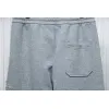Bstsneaker-Burberry 3D embroidered logo sports casual sweatpants grey 250
