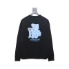 Bstsneaker-Burberry 24Fw blue bear print crew neck sweatshirt black 190