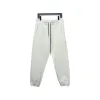 Bstsneaker-Burberry 3D embroidered logo sports casual sweatpants white 250