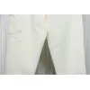 Bstsneaker-Burberry 3D embroidered logo sports casual sweatpants white 250