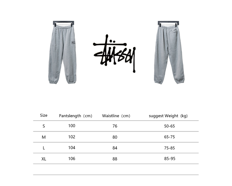 Bstsneaker-Nike x Stussy solid color embroidered logo fleece sweatpants grey 210