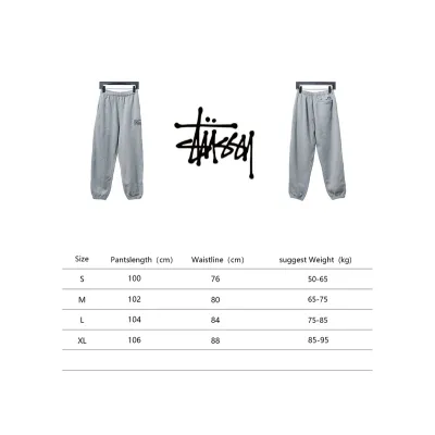 Bstsneaker-Nike x Stussy solid color embroidered logo fleece sweatpants grey 210 02