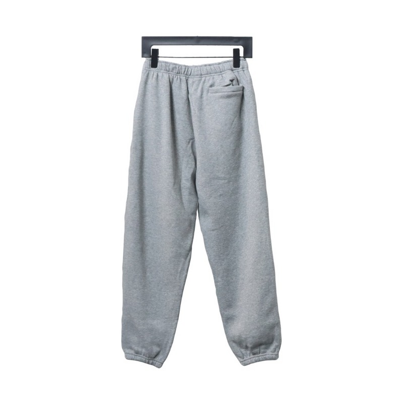 Bstsneaker-Nike x Stussy solid color embroidered logo fleece sweatpants grey 210