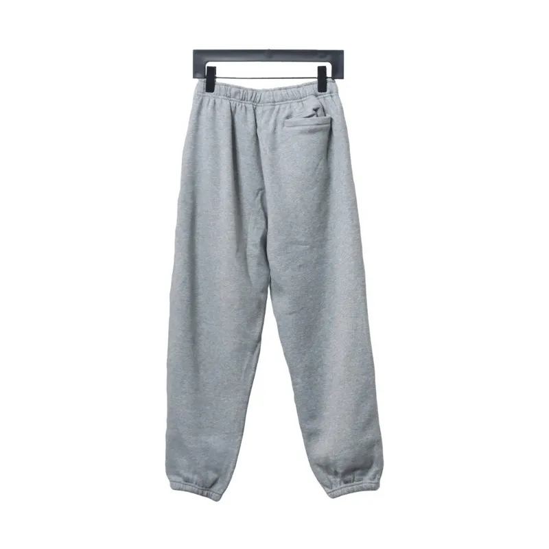 Bstsneaker-Nike x Stussy solid color embroidered logo fleece sweatpants grey 210
