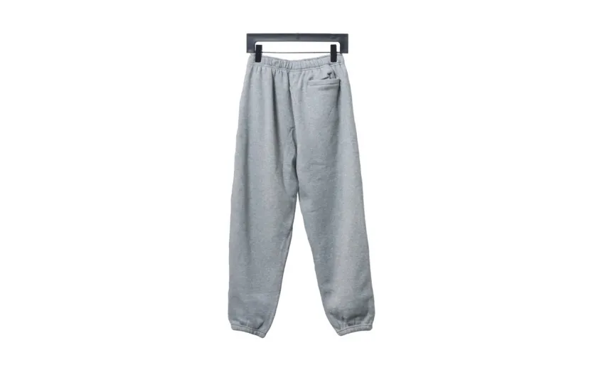 Bstsneaker-Nike x Stussy solid color embroidered logo fleece sweatpants grey 210