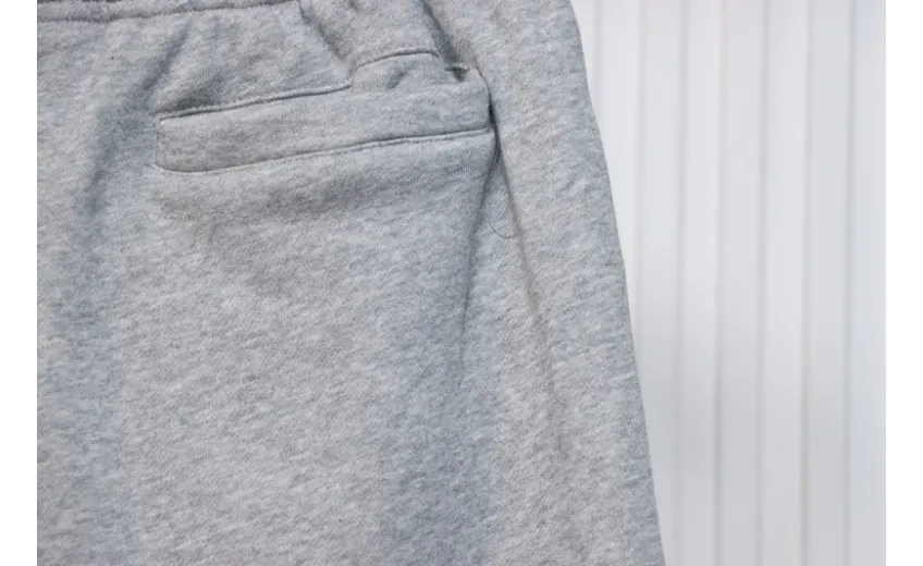 Bstsneaker-Nike x Stussy solid color embroidered logo fleece sweatpants grey 210