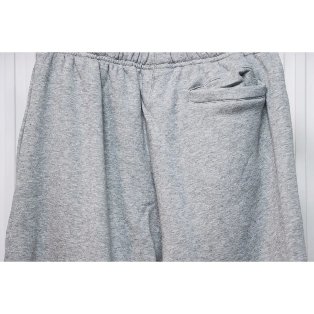 Bstsneaker-Nike x Stussy solid color embroidered logo fleece sweatpants grey 210