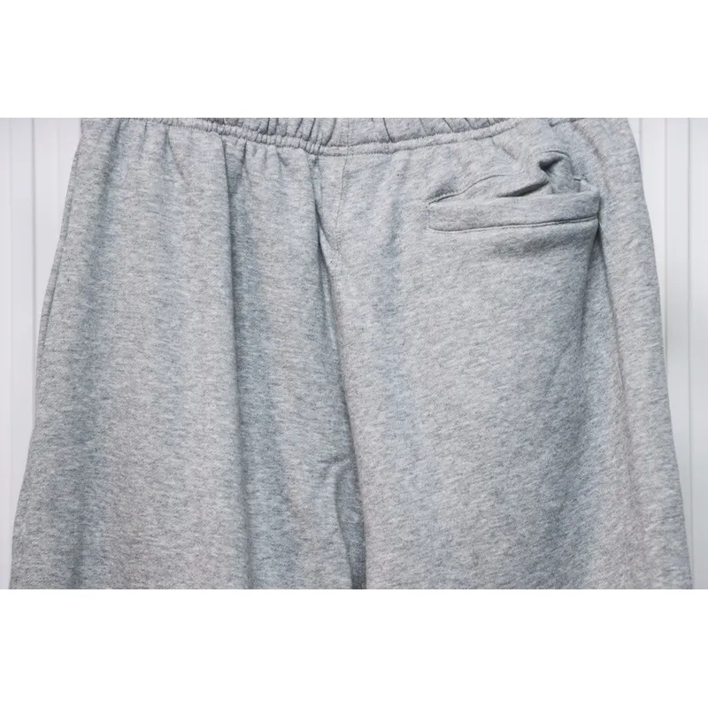 Bstsneaker-Nike x Stussy solid color embroidered logo fleece sweatpants grey 210