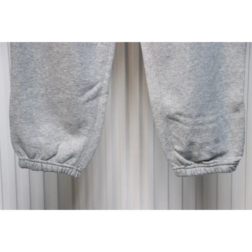 Bstsneaker-Nike x Stussy solid color embroidered logo fleece sweatpants grey 210