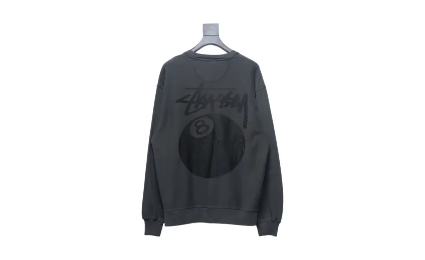 Bstsneaker-Stussy 24FW Black Round Neck Sweatshirt black 220