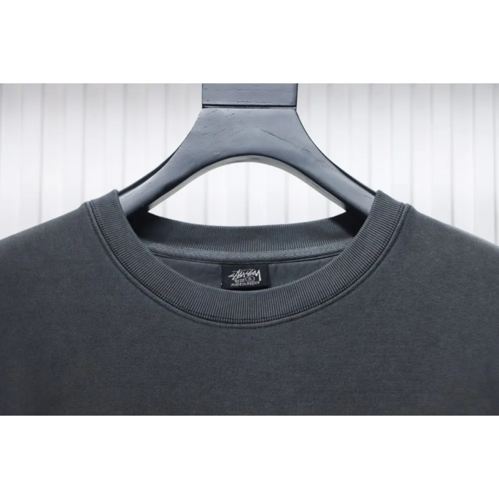 Bstsneaker-Stussy 24FW Black Round Neck Sweatshirt black 220