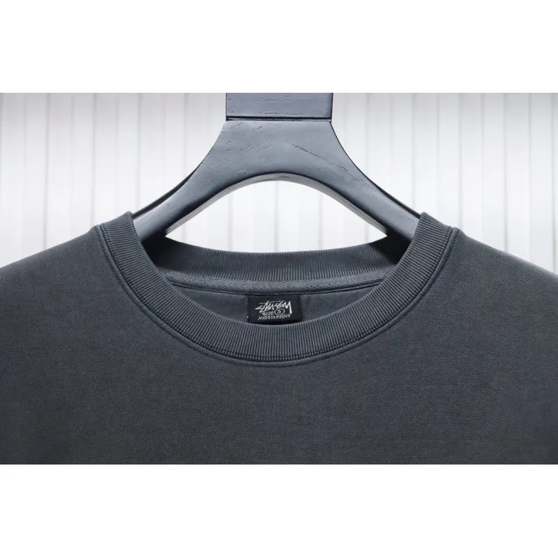 Bstsneaker-Stussy 24FW Black Round Neck Sweatshirt black 220