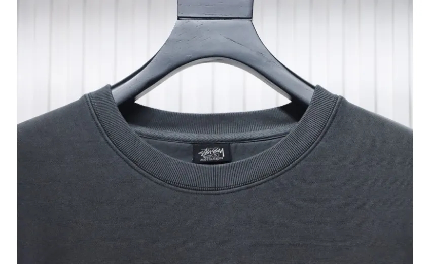 Bstsneaker-Stussy 24FW Black Round Neck Sweatshirt black 220