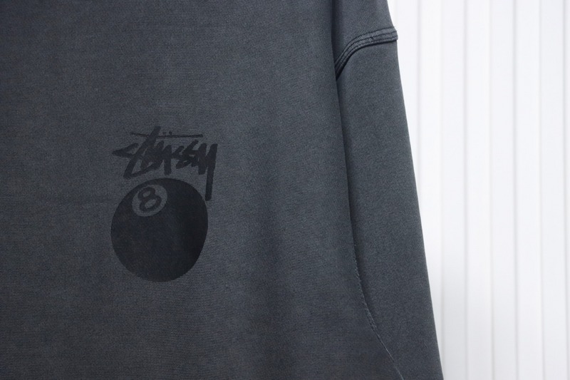 Bstsneaker-Stussy 24FW Black Round Neck Sweatshirt black 220