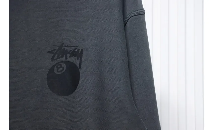 Bstsneaker-Stussy 24FW Black Round Neck Sweatshirt black 220
