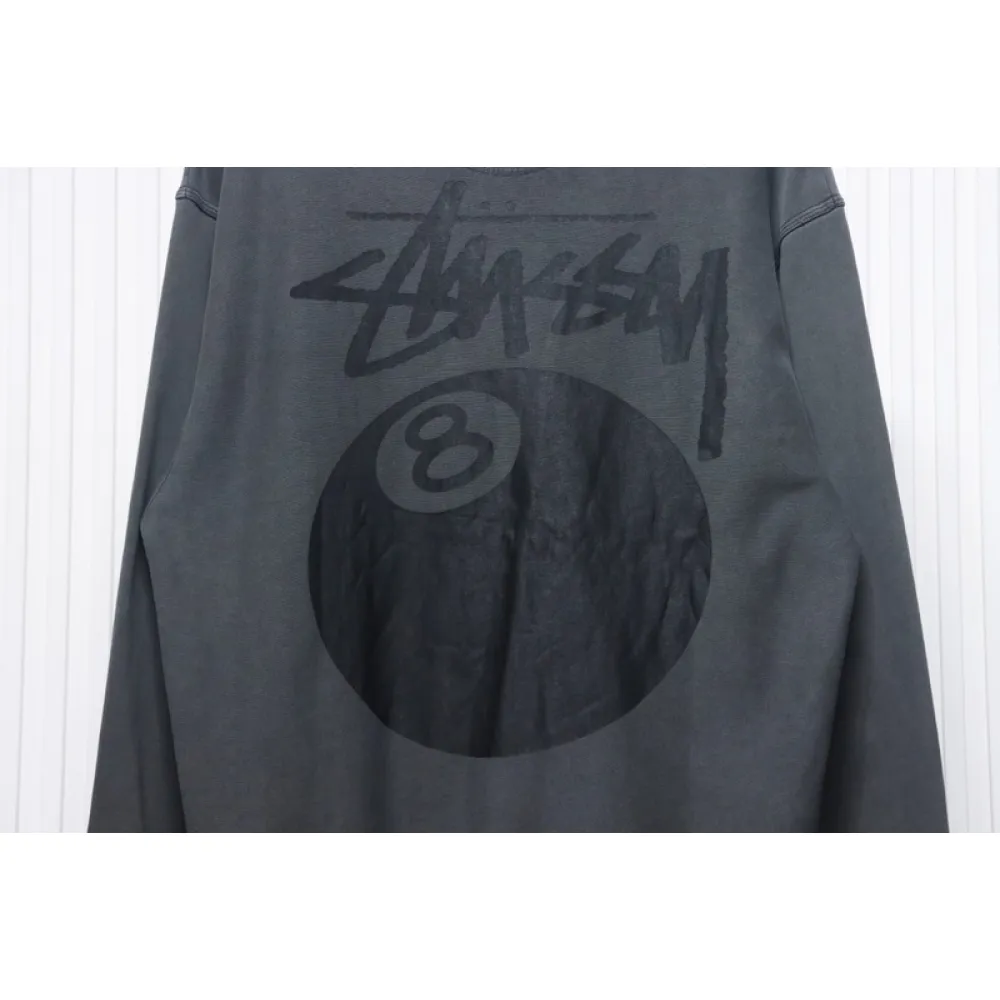 Bstsneaker-Stussy 24FW Black Round Neck Sweatshirt black 220