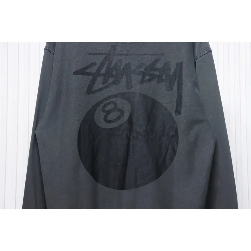Bstsneaker-Stussy 24FW Black Round Neck Sweatshirt black 220