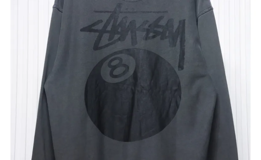 Bstsneaker-Stussy 24FW Black Round Neck Sweatshirt black 220