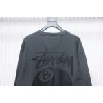 Bstsneaker-Stussy 24FW Black Round Neck Sweatshirt black 220