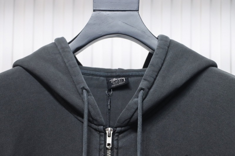 Bstsneaker-Stussy 24FW Black Eight Zip Hooded Jacket black 250