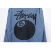 Bstsneaker-Stussy 24FW Black Round Neck Sweatshirt blue 220