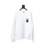 Bstsneaker-Stussy 24FW Black Round Neck Sweatshirt white 220