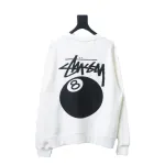 Bstsneaker-Stussy 24FW Black Round Neck Sweatshirt white 220