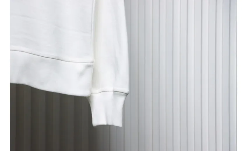 Bstsneaker-Stussy 24FW Black Round Neck Sweatshirt white 220