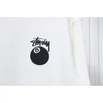 Bstsneaker-Stussy 24FW Black Round Neck Sweatshirt white 220