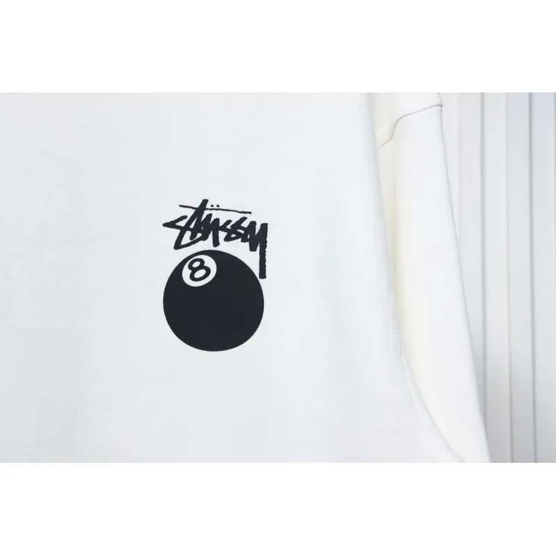Bstsneaker-Stussy 24FW Black Round Neck Sweatshirt white 220