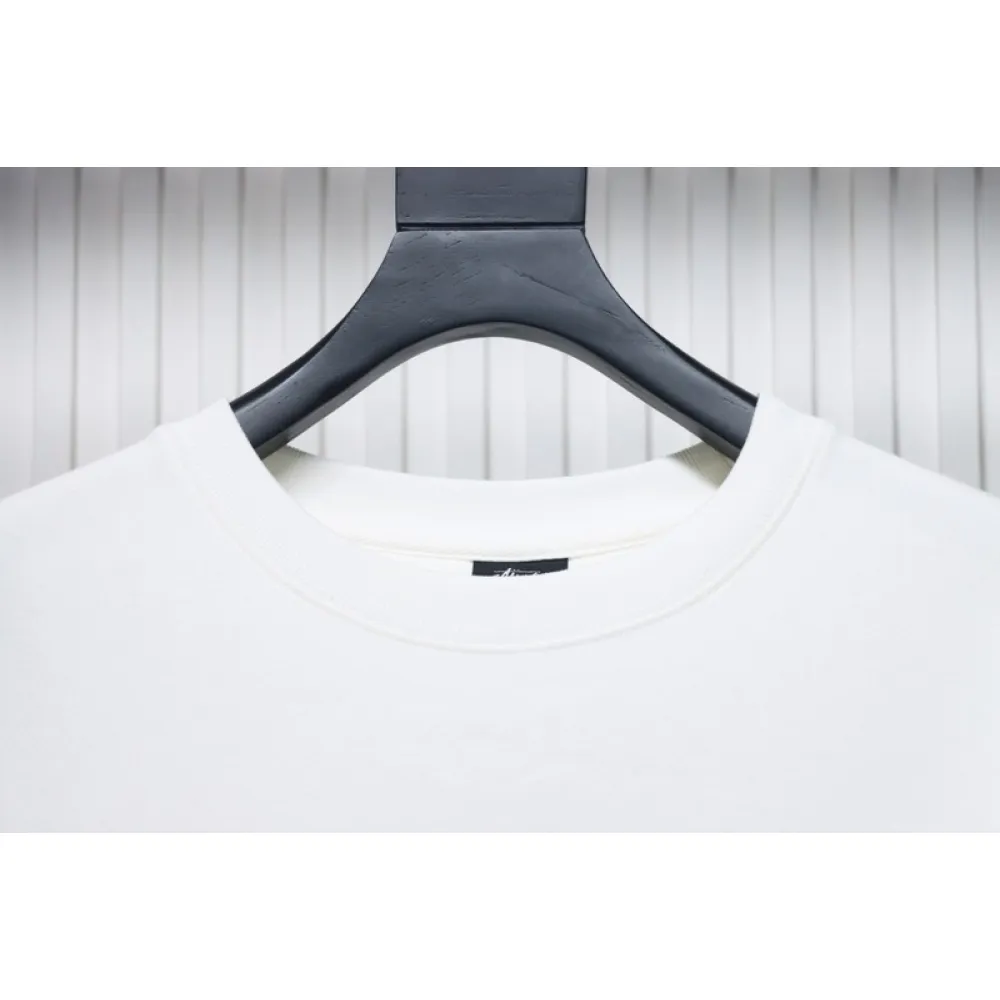 Bstsneaker-Stussy 24FW Black Round Neck Sweatshirt white 220