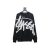 Bstsneaker-Stussy SS24 Large Logo Pattern Knitted Crewneck Sweater black 250