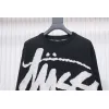 Bstsneaker-Stussy SS24 Large Logo Pattern Knitted Crewneck Sweater black 250